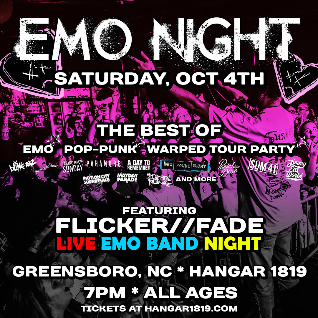 EMO NIGHT ft. Flicker//Fade Live Band Emo Night